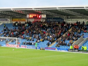 The travelling Burton supporters