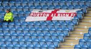 A flag on the away end