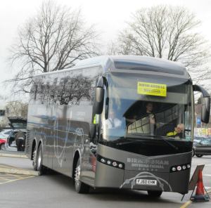The Burton players arrive