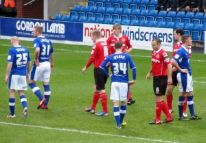 Chesterfield attack from a set piece