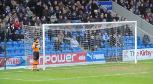 Tommy Lee has a drink after conceding the opening goal