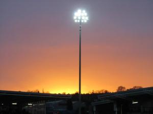 The sun sets over the Proact Stadium