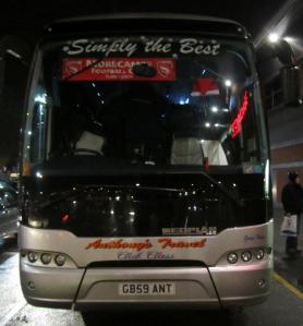 The visitors coach
