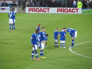 The Chesterfield players and mascots
