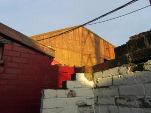 The roof of the old stand