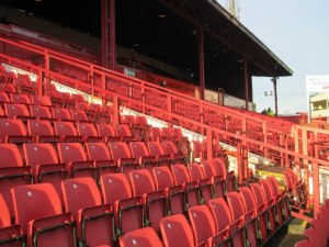 The lower tier of the West Stand