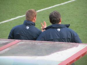 David Flitcroft and his assistant