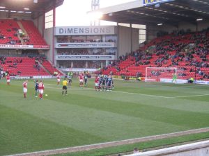 Barnsley line up a free kick