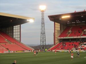 The floodlights shine over Oakwell