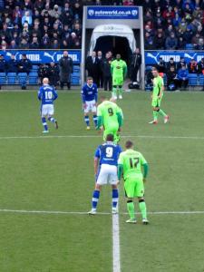 Northampton get the game back underway