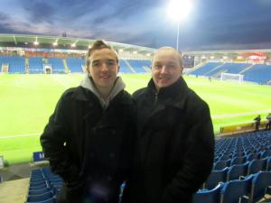 Me and my Dad after the game