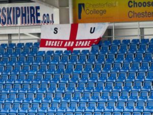 A flag on the away end