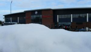 Hard work from volunteers ensured that the game could go ahead