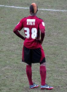 Toby Ajala replaces Jack Midson at half time