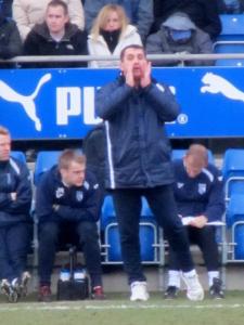 Gillingham manager Martin Allen on the touchline