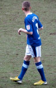 Alex Henshall makes his Chesterfield debut after joining on loan from Manchester City