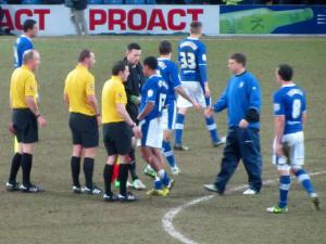 The full time whistle is blown