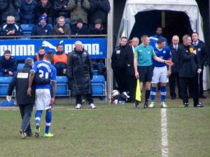 Marc Richards replaces the second goalscorer