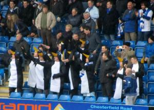 Some of the Rovers fans came dressed as penguins!