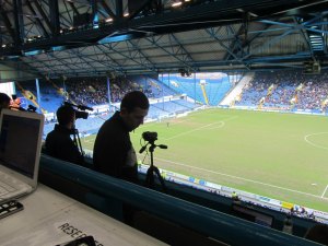 The cameras are set up