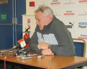 Dave Jones faces the press