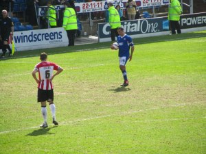 Jack Lester wins a penalty