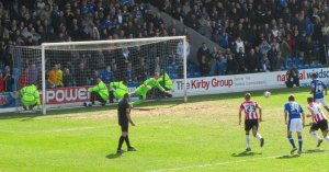 And scores from the spot with a cheeky chip