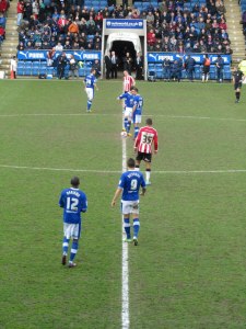 Chesterfield get the second half underway