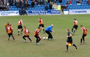 A last minute warm up for the visitors