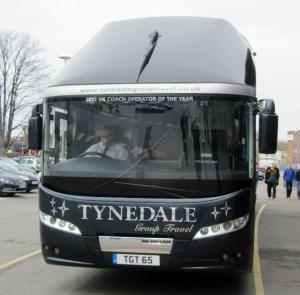 The Bradford City team coach