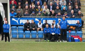 The away dugout