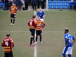 Bradford get the second half underway