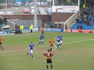 Tendayi Darikwa races back to the centre circle after levelling the scores