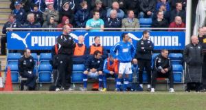 Jack Lester waits to be brought on