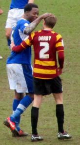 Neal Trotman and Stephen Darby after the game