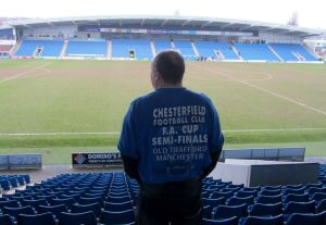 My Dad wears his FA Cup Semi Final t-shirt on the 16th anniversary