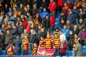 Some of the away fans