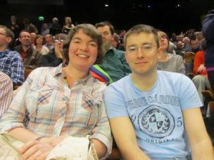 Snooker fans Kellie and Dan