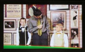 A clip of John Parrott interviewing a 9 year old Michael White and 11 year old Judd Trump!