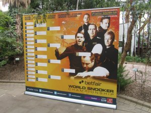 The tournament draw in the cuezone