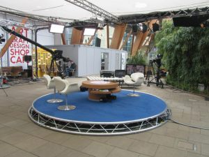 The BBC studio
