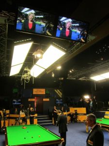 Hazel Irvine presents