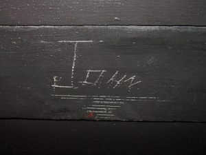The name which John Lennon carved into the wall of the Aztec Room after completing the ceiling