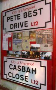 Pete Best and the Casbah have both been recognised with street names in Liverpool