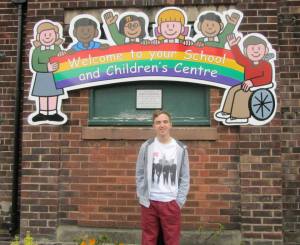 The plaque on the wall