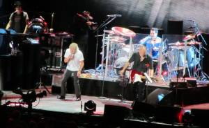 The two men approaching 70 rock the Sheffield Arena