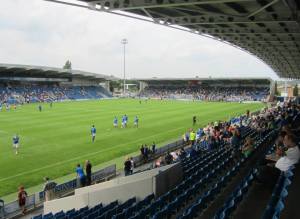 A shot from the corner of the East Stand