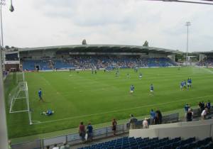 Some of the Chesterfield players take shots