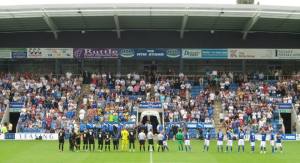 The pre match handshakes