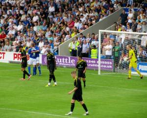 Chesterfield take the lead on the 29th minute